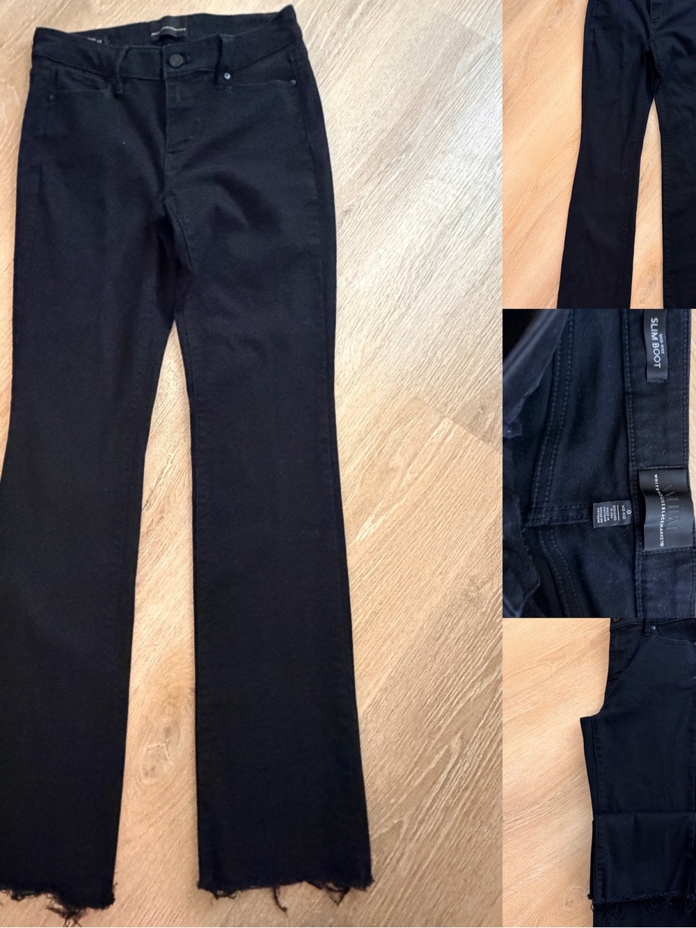 White House Black Market Black Flare Jeans
